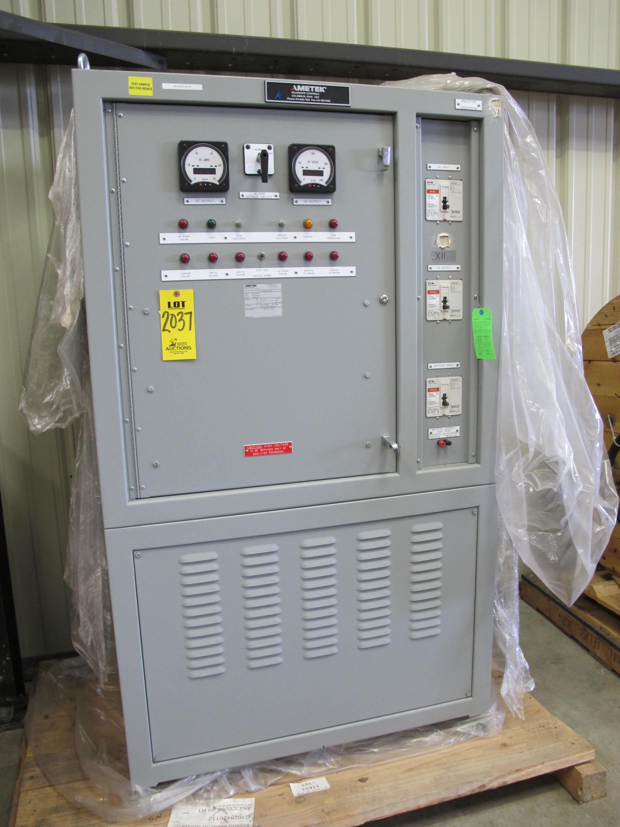 CHARGER, BATTERY TYPE, 125VDC, 20AMP OUTPUT RATING, 480VAC (+/-10%) INPUT RATING, CLASS 1E KIND (W-44) LOADING & HANDLING FEE $15-